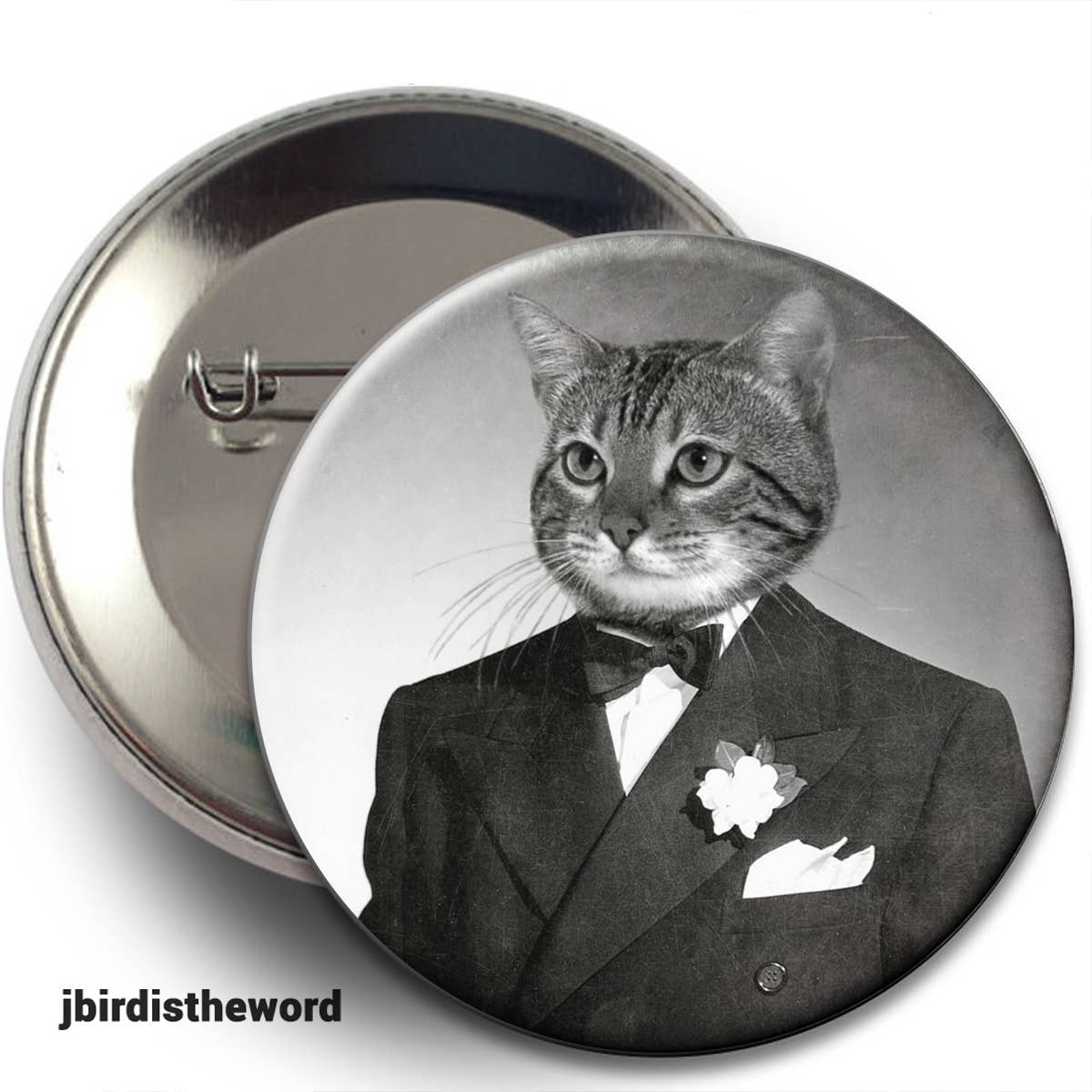 The Wild Oddisorium - Vente Épinglettes/boutons - Boutons de chat, épingles, badges, points de vente, chats drôles dans les vêtements, mignon6