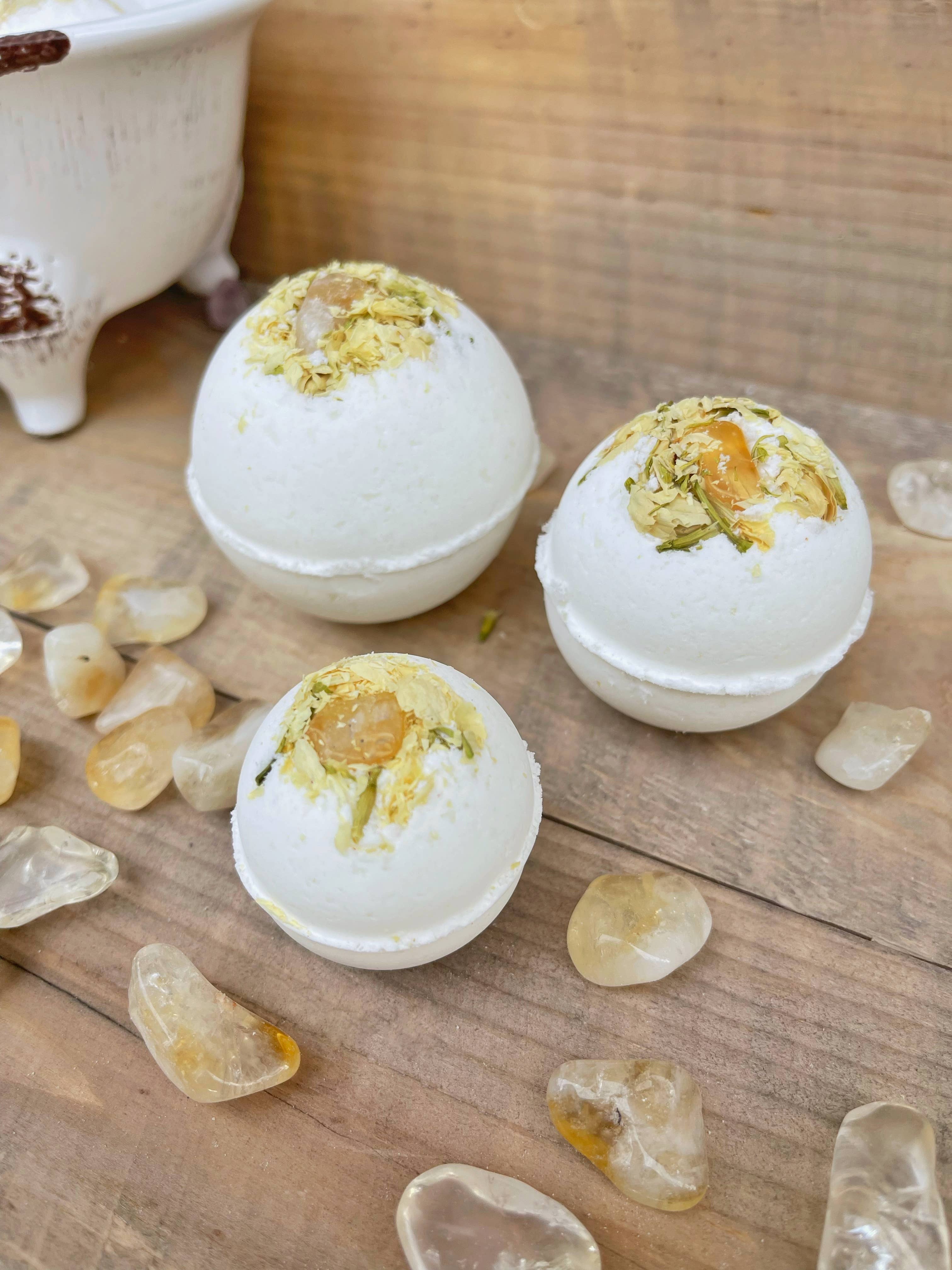 Rage Gems & Jewelry - Vente Bombe de bain/poudre effervescente pour le bain - Bombes de bain citrine et jasmin7