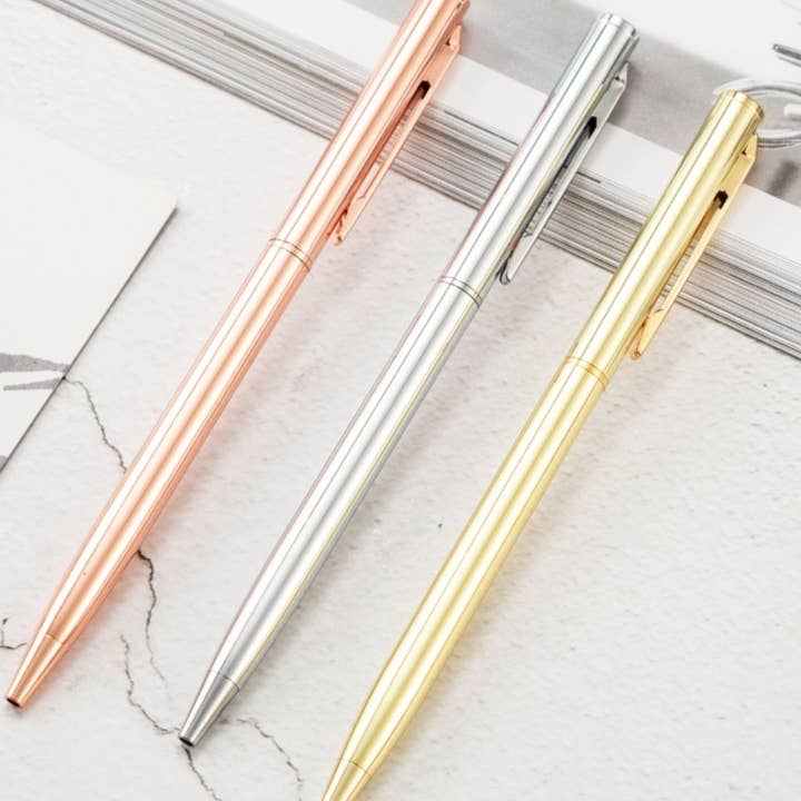 verona home and gift - Wholesale Pen - Pen to add to Gift Boxes (Silver color)3