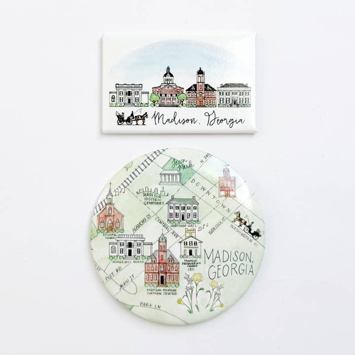 Madison, Georgia Magnets for wholesale by Natty Michelle Paperie