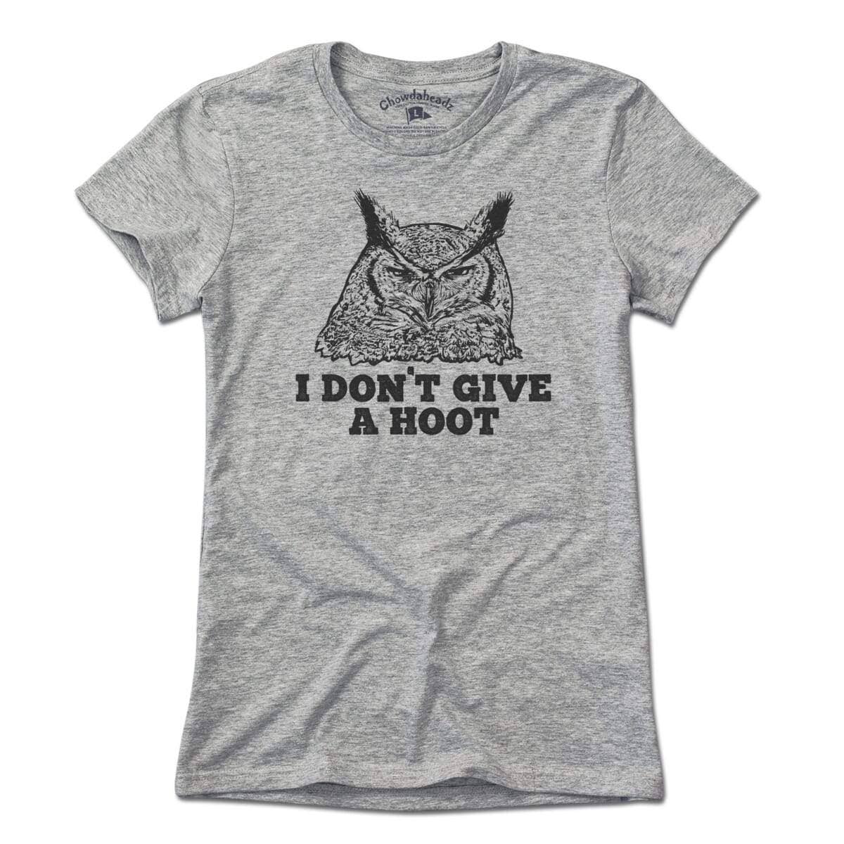 Gris I Don't Give A Hoot Camiseta de venta al por mayor en Faire1