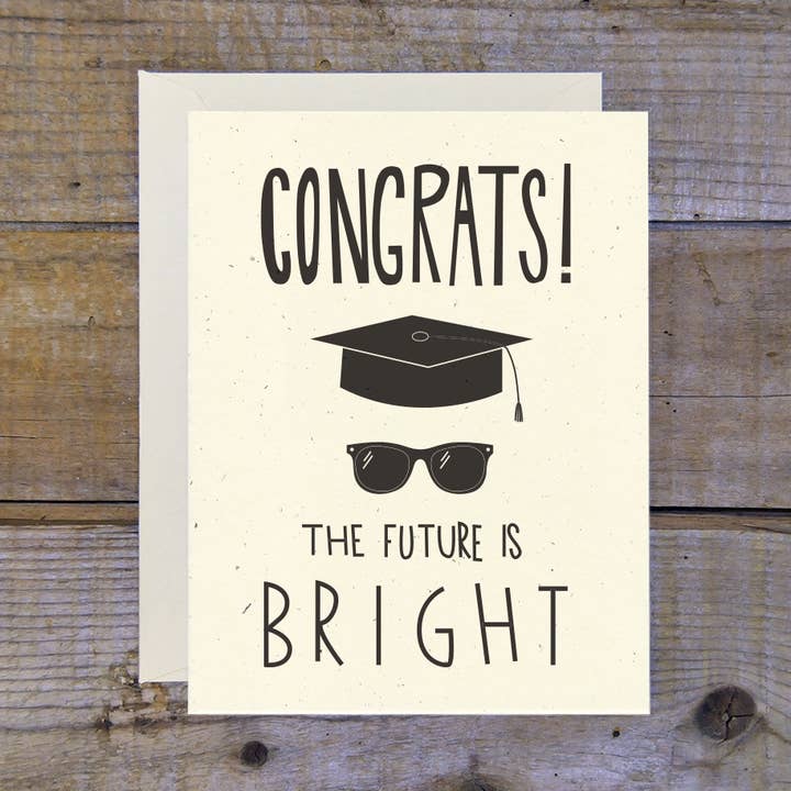 The Future Is Bright Graduation Card for wholesale by Troy Cloth & Paper
