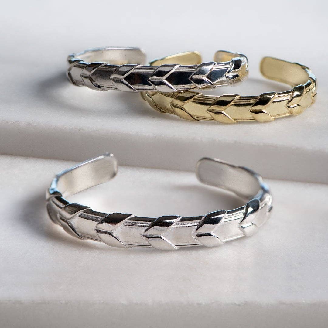 URBAN-EQUESTRIAN - Vendita all'ingrosso Bracciale a polsino - Bracciale Lexington con dettagli intrecciati3