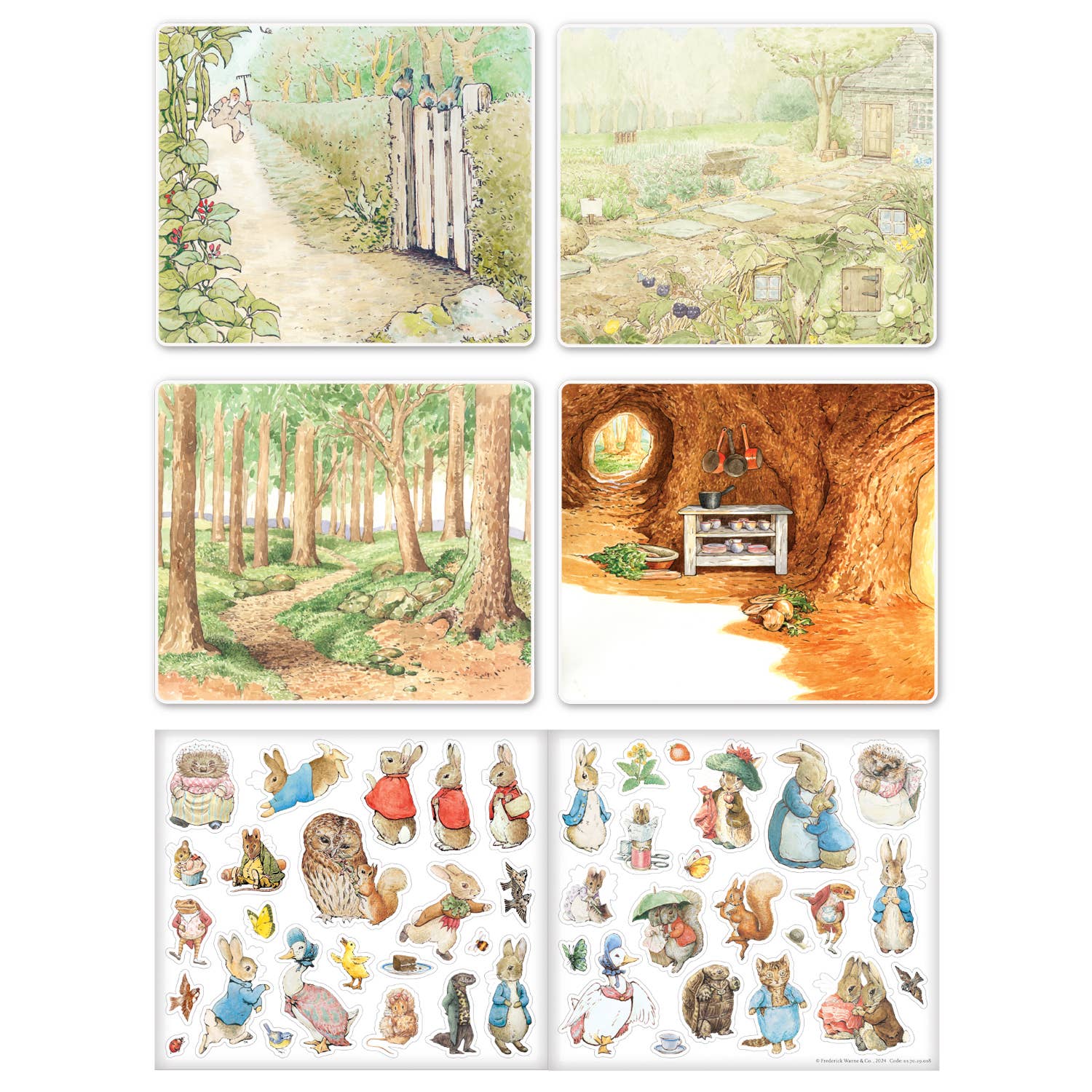 Paper Projects Ltd – wholesale Sticker – Child & baby – Peter Rabbit Sticker Scenes2