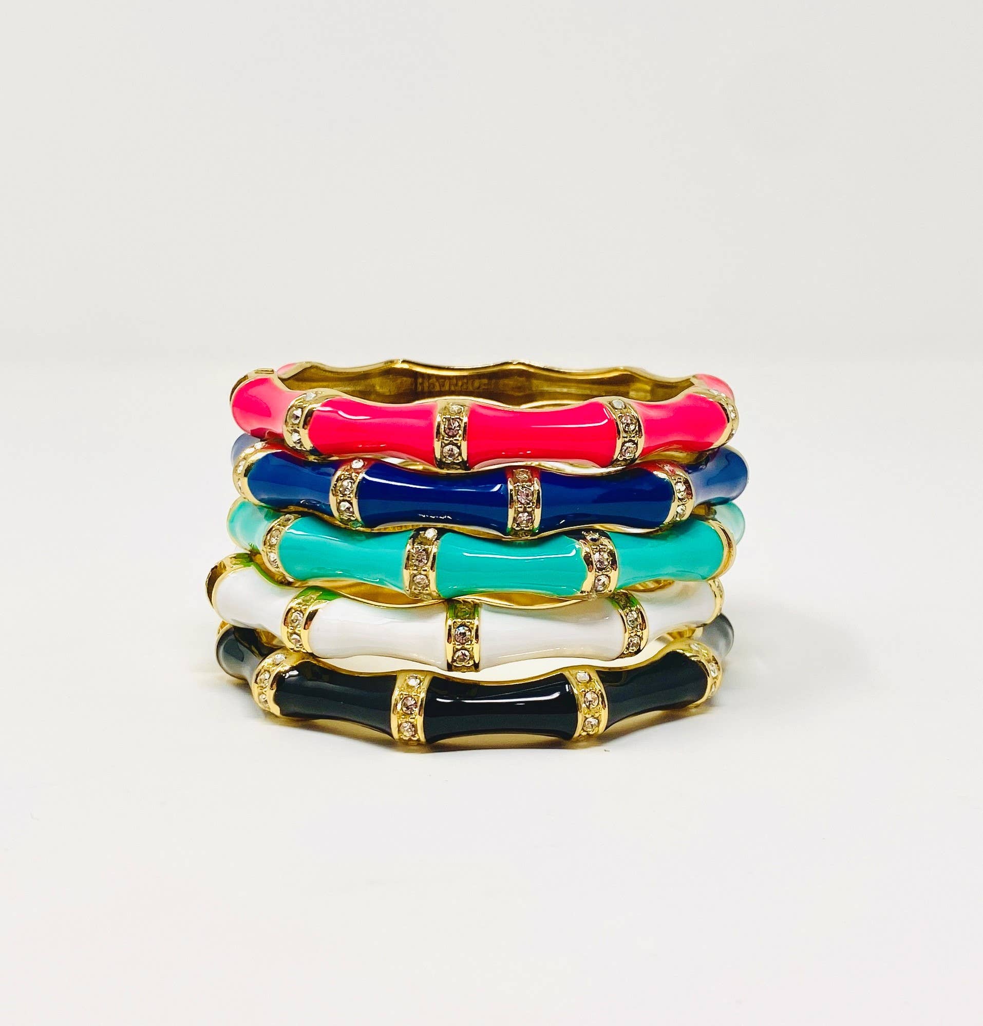 Fornash - Vente Bracelet jonc - Bracelet Enamel Stone Bamboo3