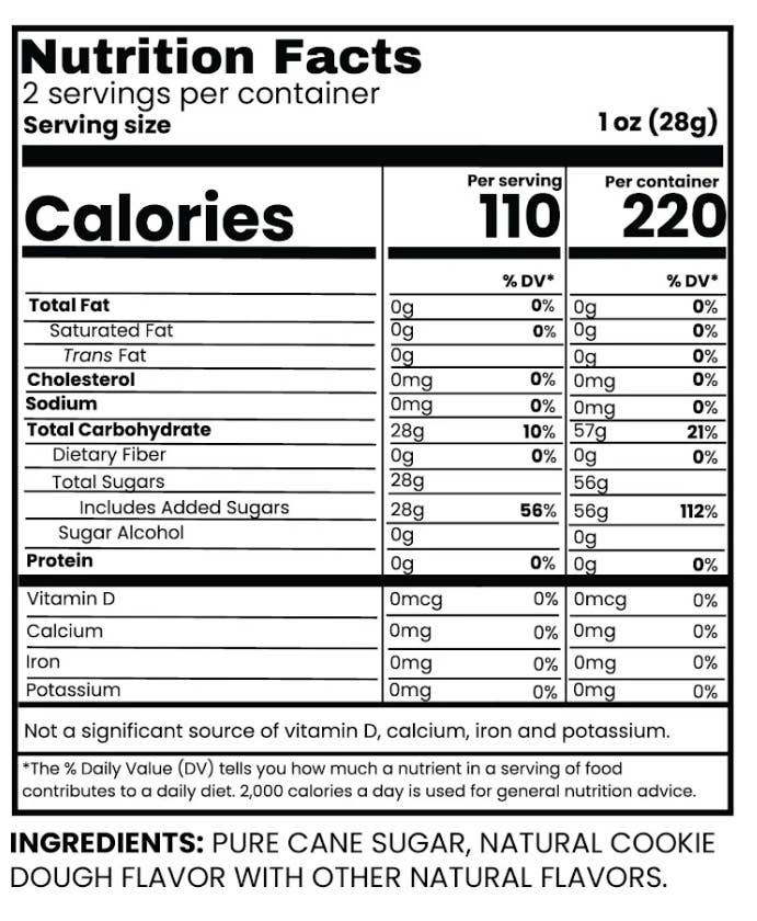 Purely Cotton Candy - Vente Barbes à papa - Pâte à cookie à la barbe à papa sans colorant 2 oz pot2