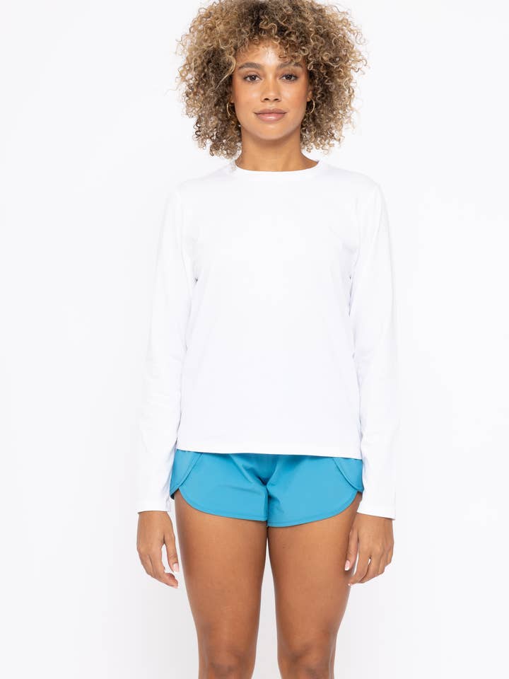 Mono B - Wholesale T-shirt (Zonder tekening) - Dames - Pima Bliss Boyfriend met lange mouwen1