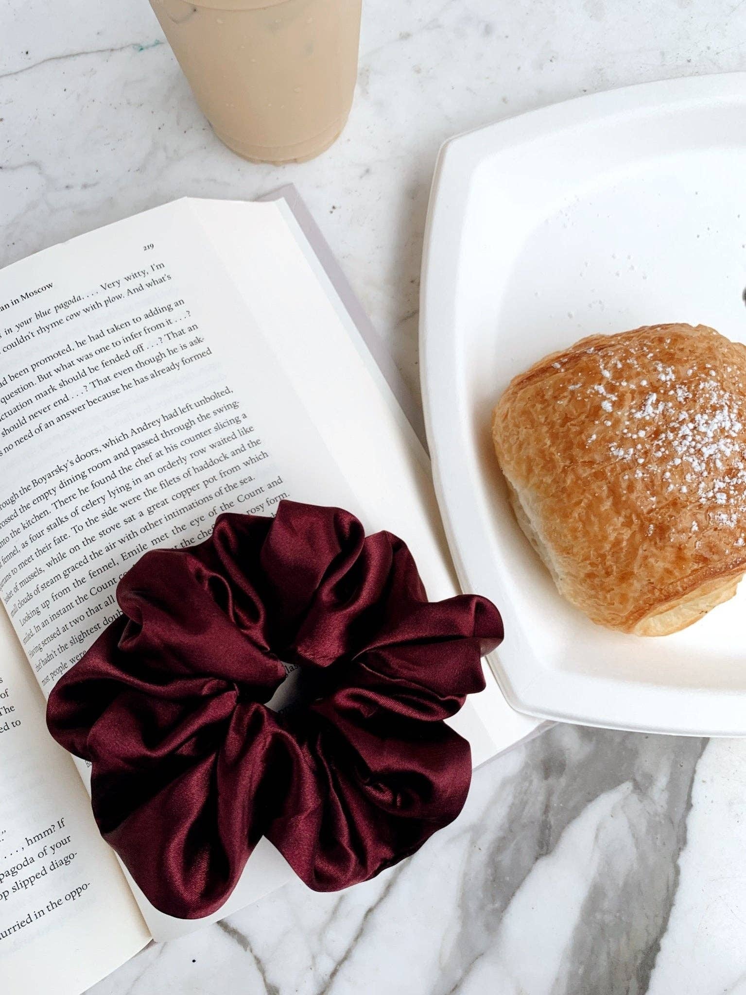 Beyond Scrunchies – wholesale Scrunchie - Women’s – MAROON - Mulberry Silk Scrunchie6