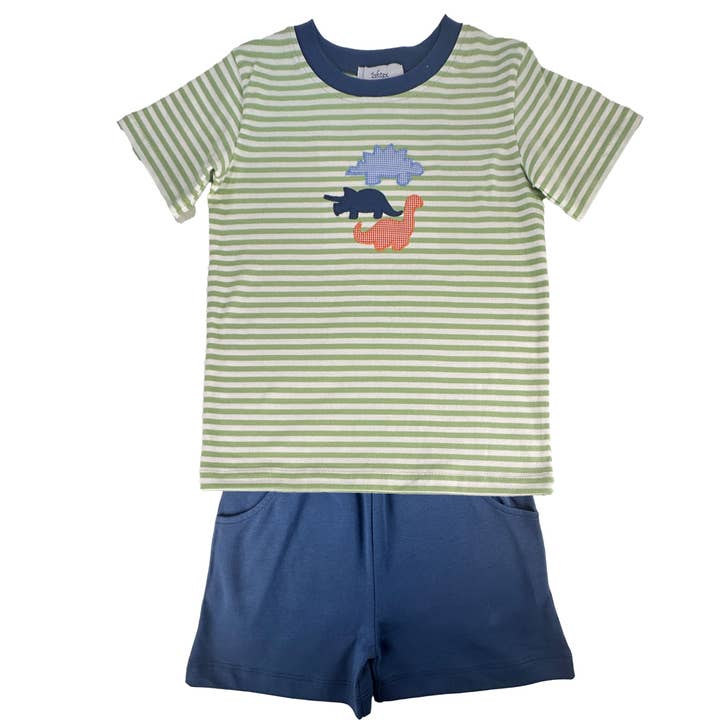 Set di Pantaloncini di Dino Boy per la vendita all'ingrosso da parte di Ishtex Textile Products, Inc.