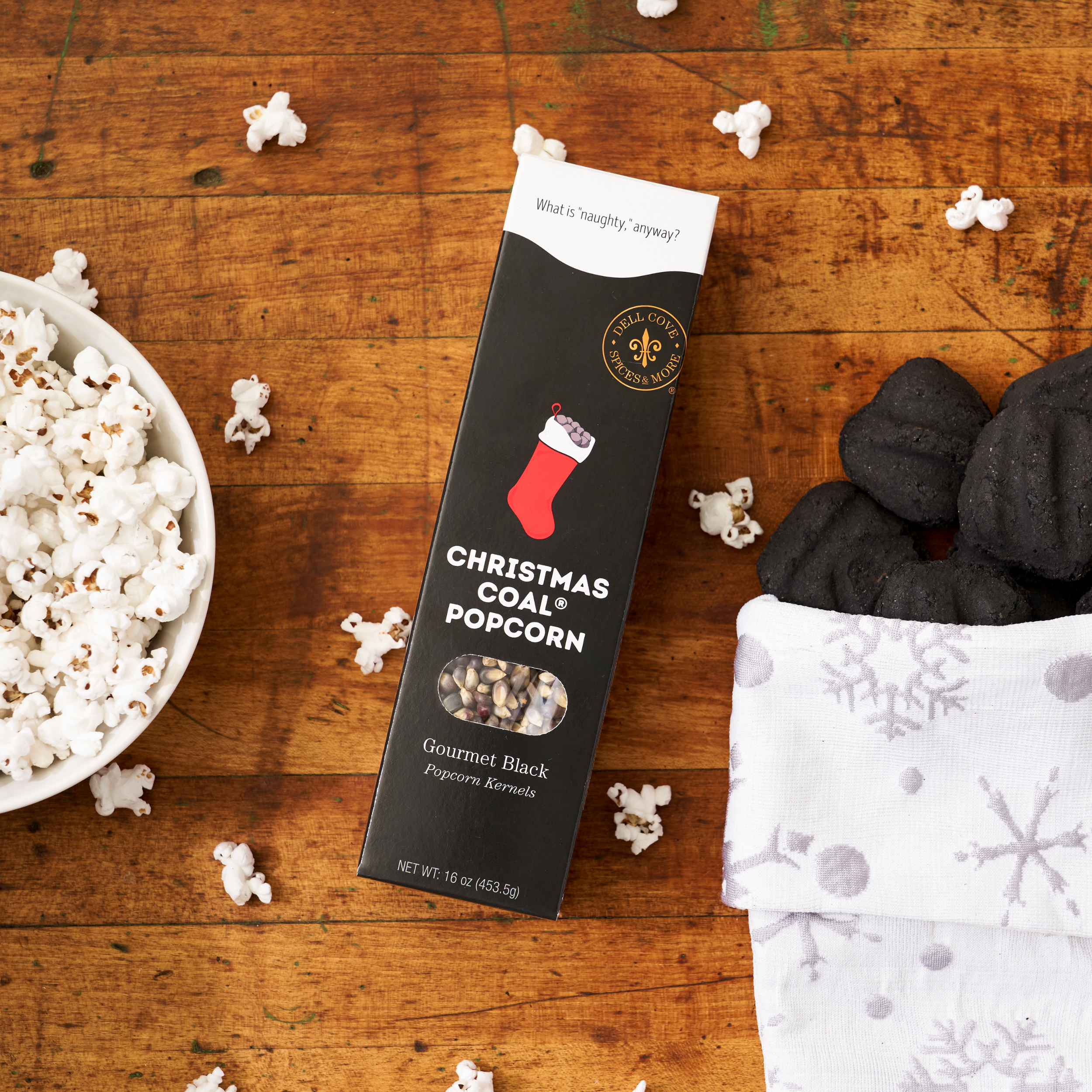 Dell Cove Spices & More Co. - Venta al por mayor Palomitas de maíz - Set de regalo de palomitas de maíz navideñas, caja de palomitas5