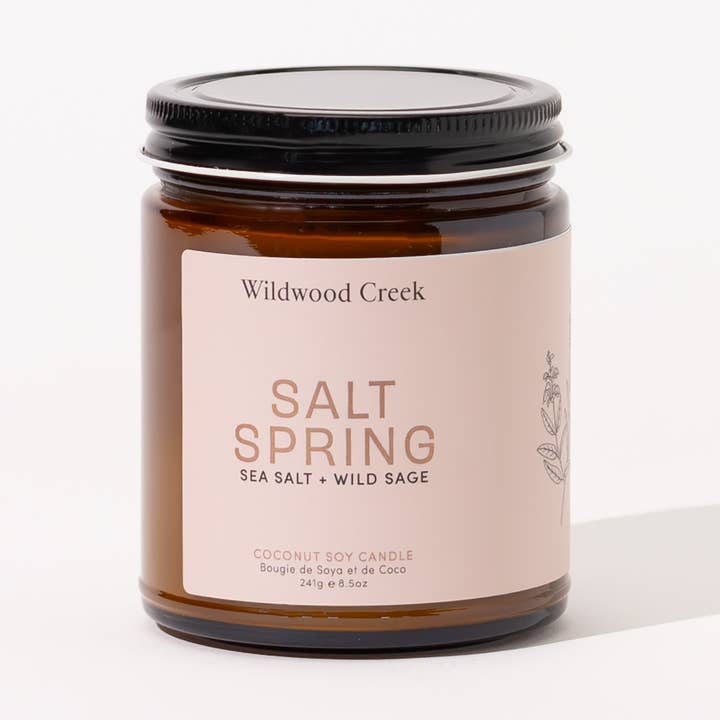 Salt Spring Natural Coconut Soy Candle | Limited Edition for wholesale by Wildwood Creek