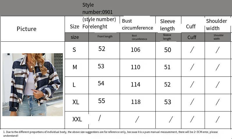 YNIQUE - Vendita all'ingrosso Giacca a camicia - Donna - Camicia abbottonata scozzese con giacca corta da donna7