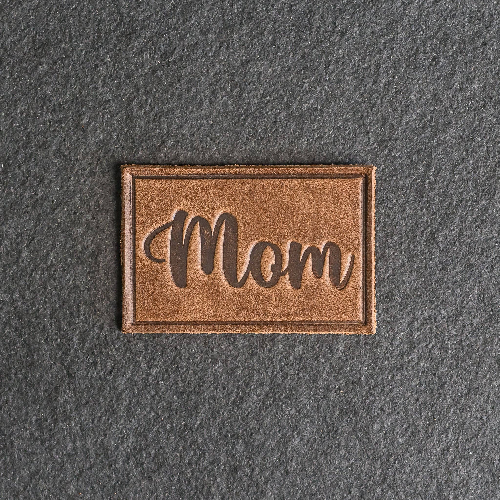 Ox & Pine - Vente Écusson - Patches en cuir pour maman avec Velcro en option ajouté1