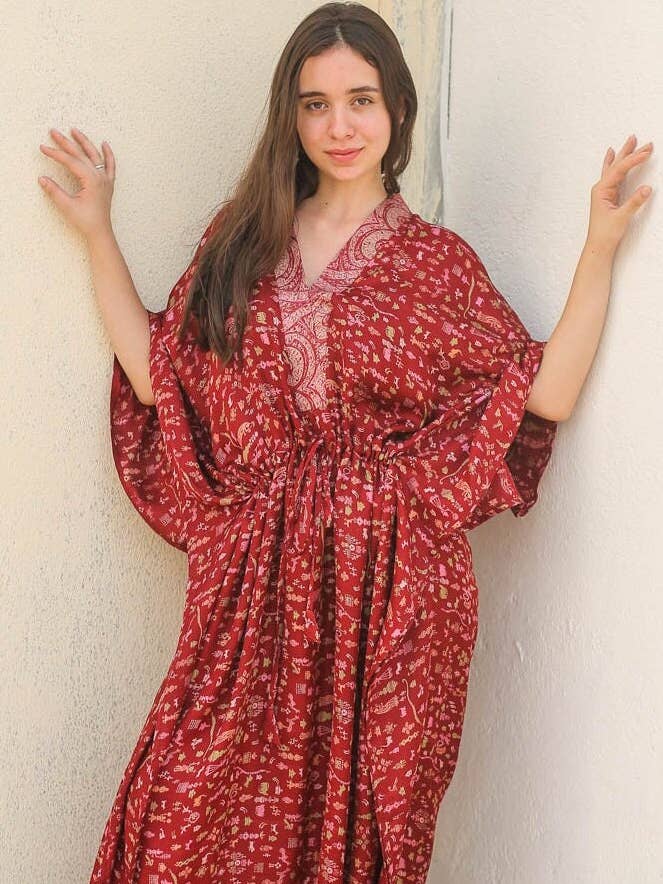 Joy Scout - Wholesale Kimono – Women's - 100% Pure Silk Kaftan / Upcycled One of a kind0