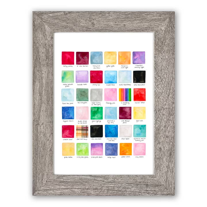 37prime - Wholesale Art Print - Taylor Swift Color Studies watercolor print