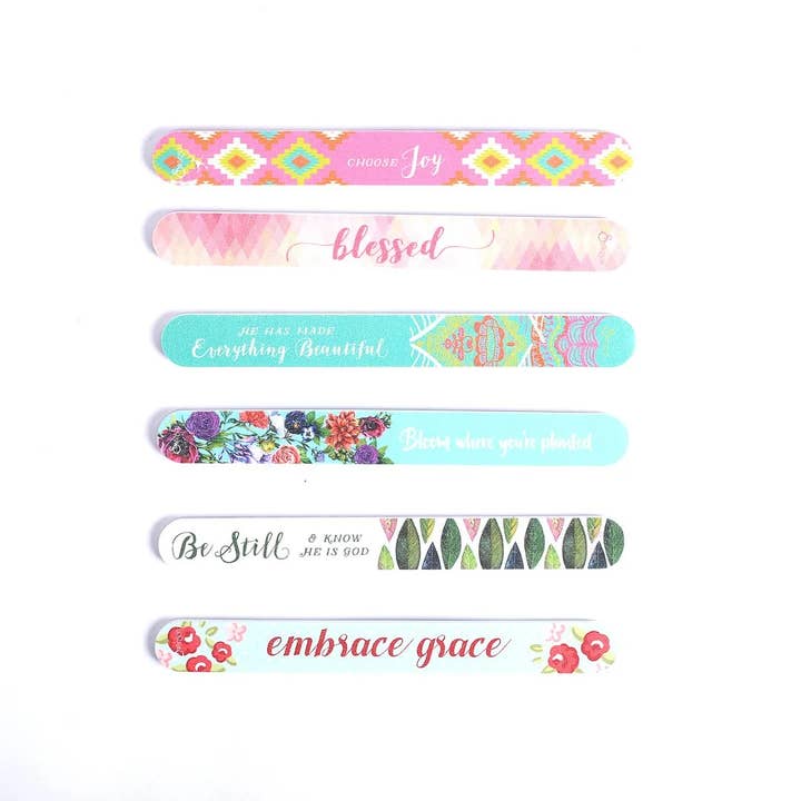 Nail File - Modern Assortment Display - Pack of 72 for wholesale by Swanson Christian Products