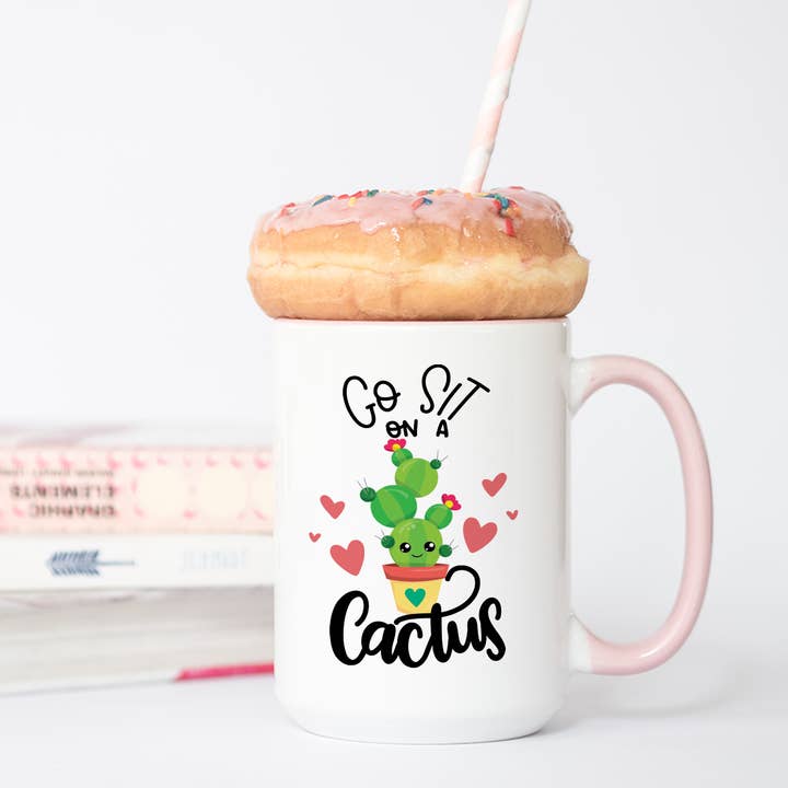Go Sit On A Cactus Coffee Mug for wholesale by Blush and Bold Collective