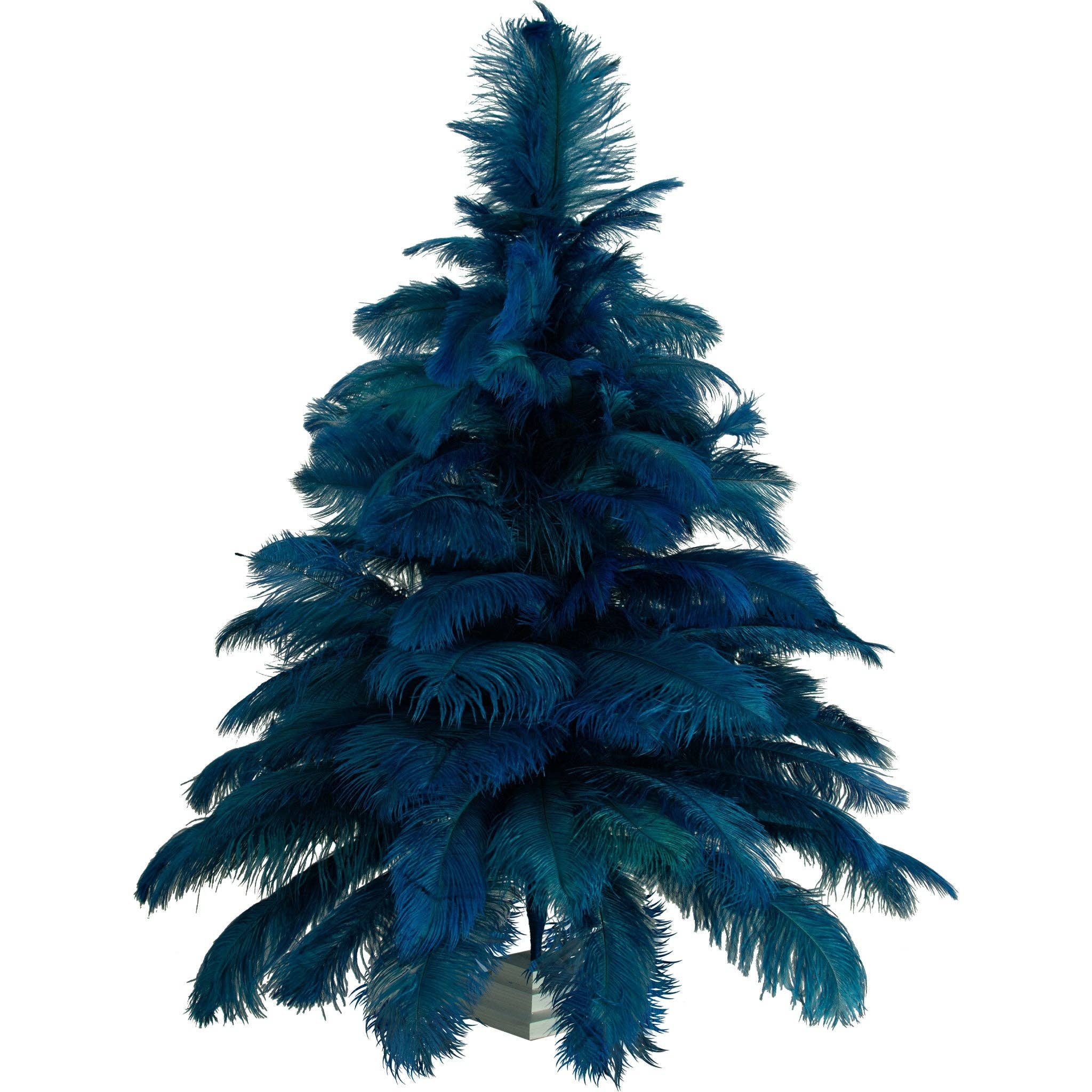Lee Display - Wholesale kunstkerstboom - Blauwe Struisvogelveren Kerstboom0