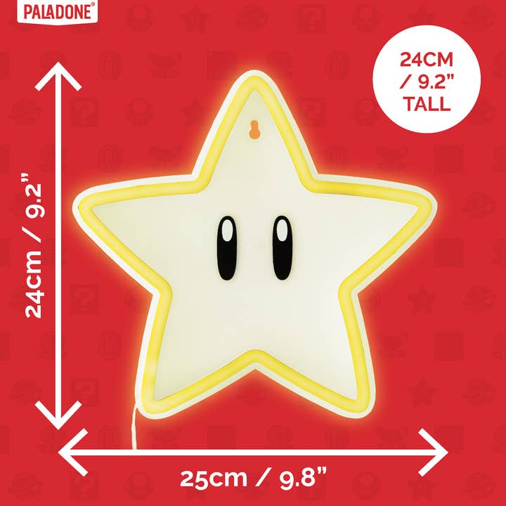 Paladone UK – wholesale Night light – Super Star Wall Mountable LED Neon Light1