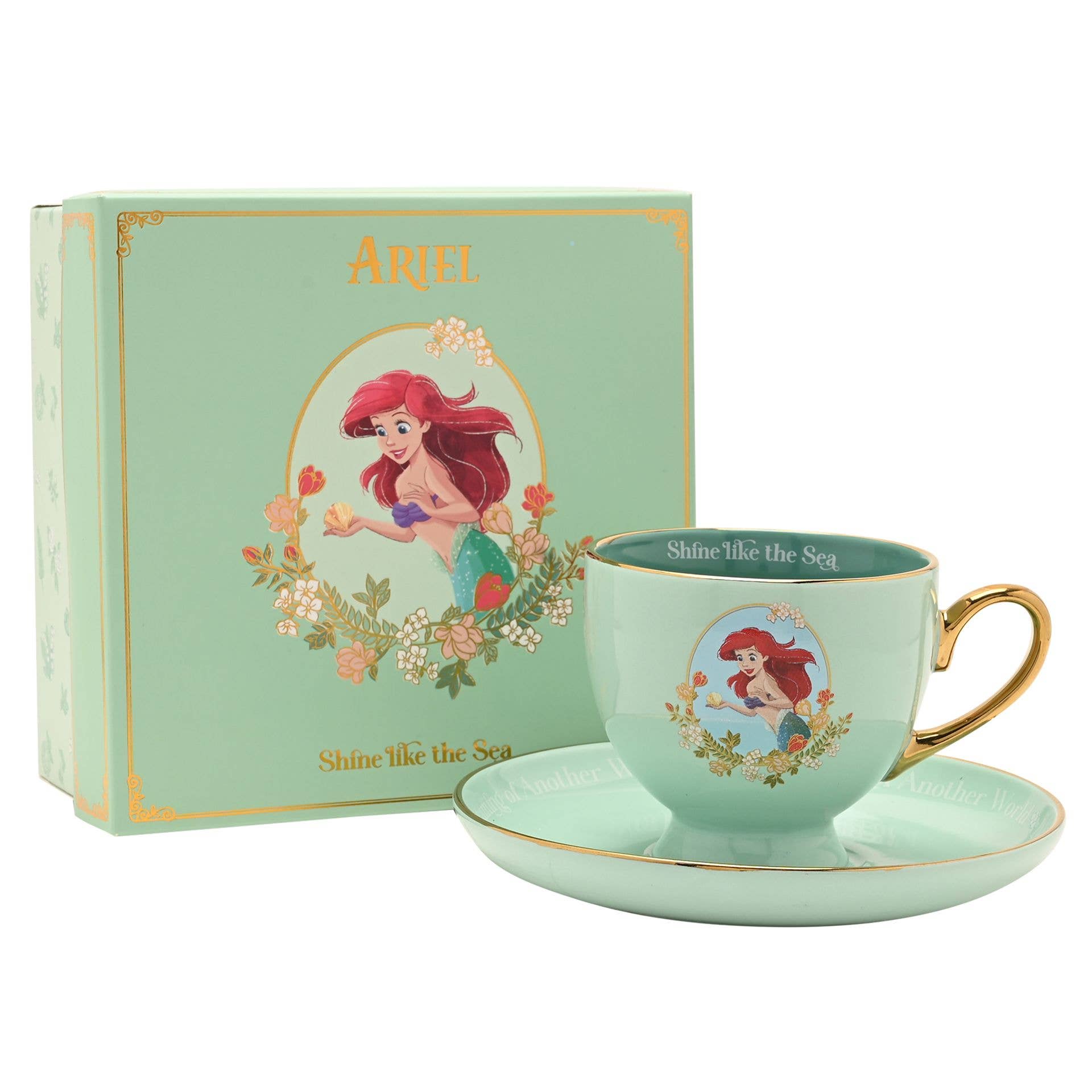 WIDDOP and Co. – Engroshandel Drikkeglas/kop – Disney Pastel Prinsesse Tekop & Underkop - Ariel6