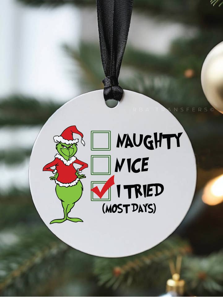 Ik heb (de meeste dagen) 3" acryl ornament UV DTF-sticker geprobeerd voor wholesale door RBA Transfers