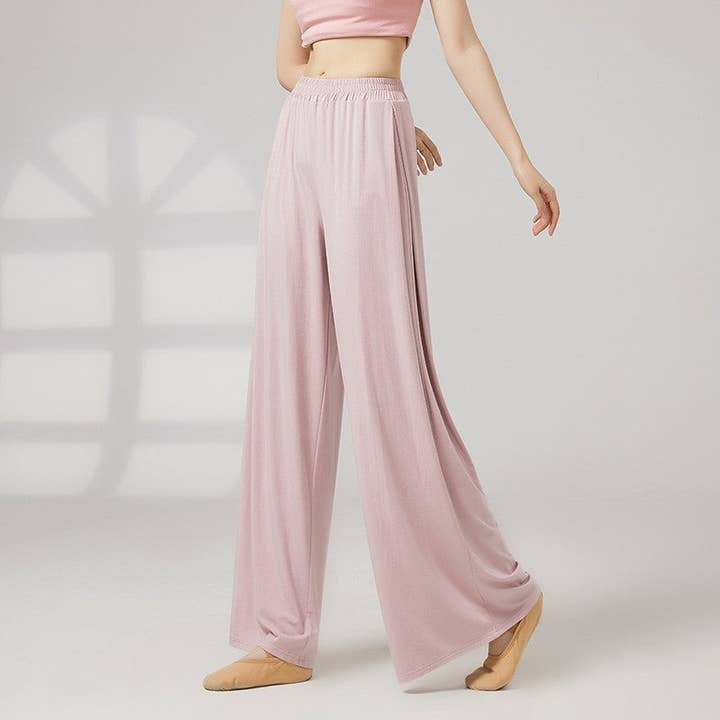Plush Looks - Wholesale Pants - Women's - Chinese Classical Dance Loose Wide Leg Training Pants2