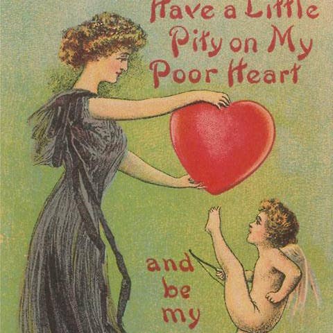 Impression d'art VL-317 Ayez pitié de mon cœur, Valentine victorienne pour la vente par Found Image Press
