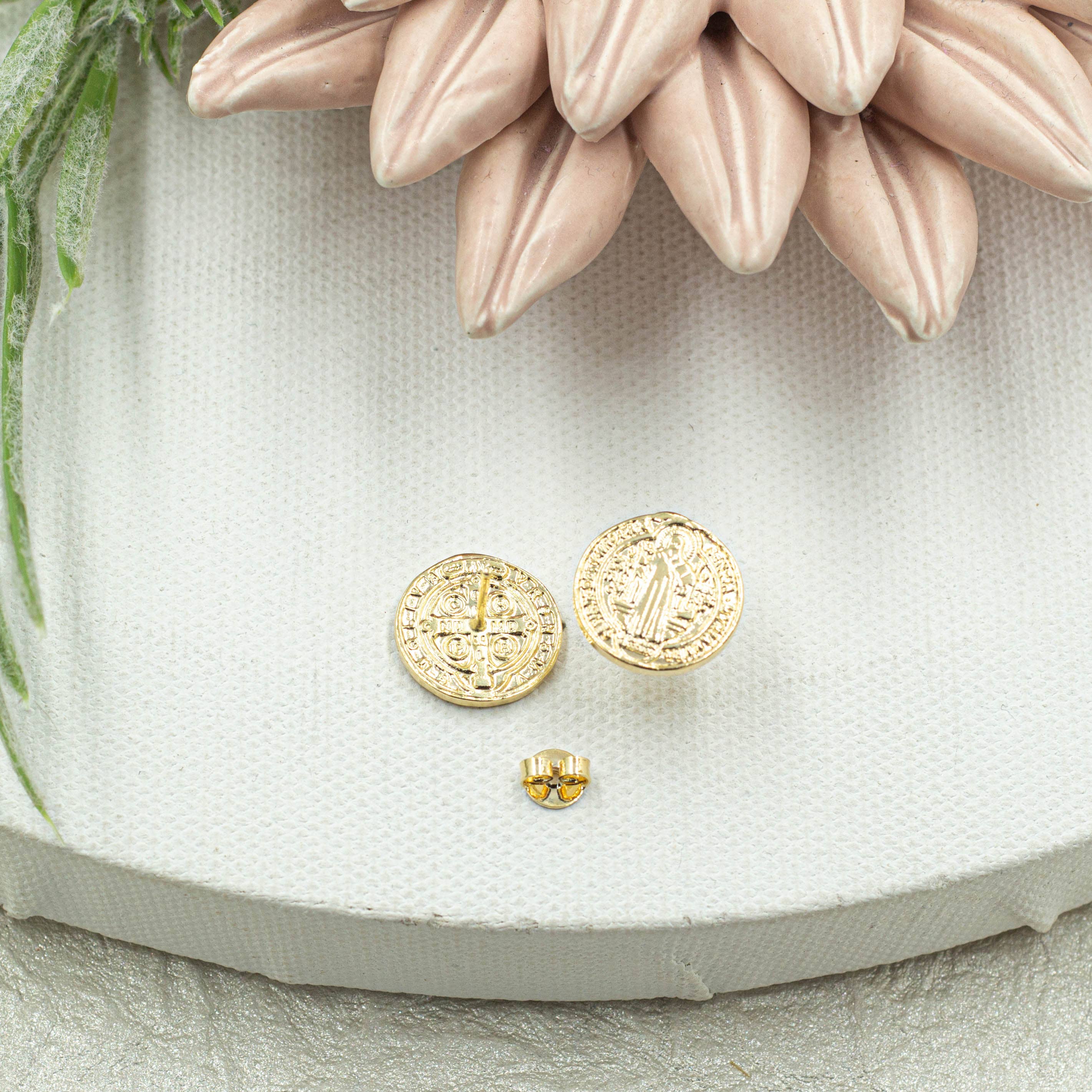 Cherie by Cherie - Wholesale Stud/Post Earrings - Saint Benedict Stud Earrings2