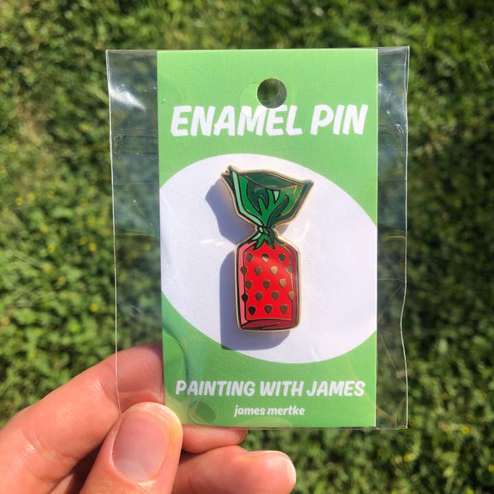 Painting With James - Vendita all'ingrosso Spilla da bavero - Spilla smaltata con caramelle alla fragola2