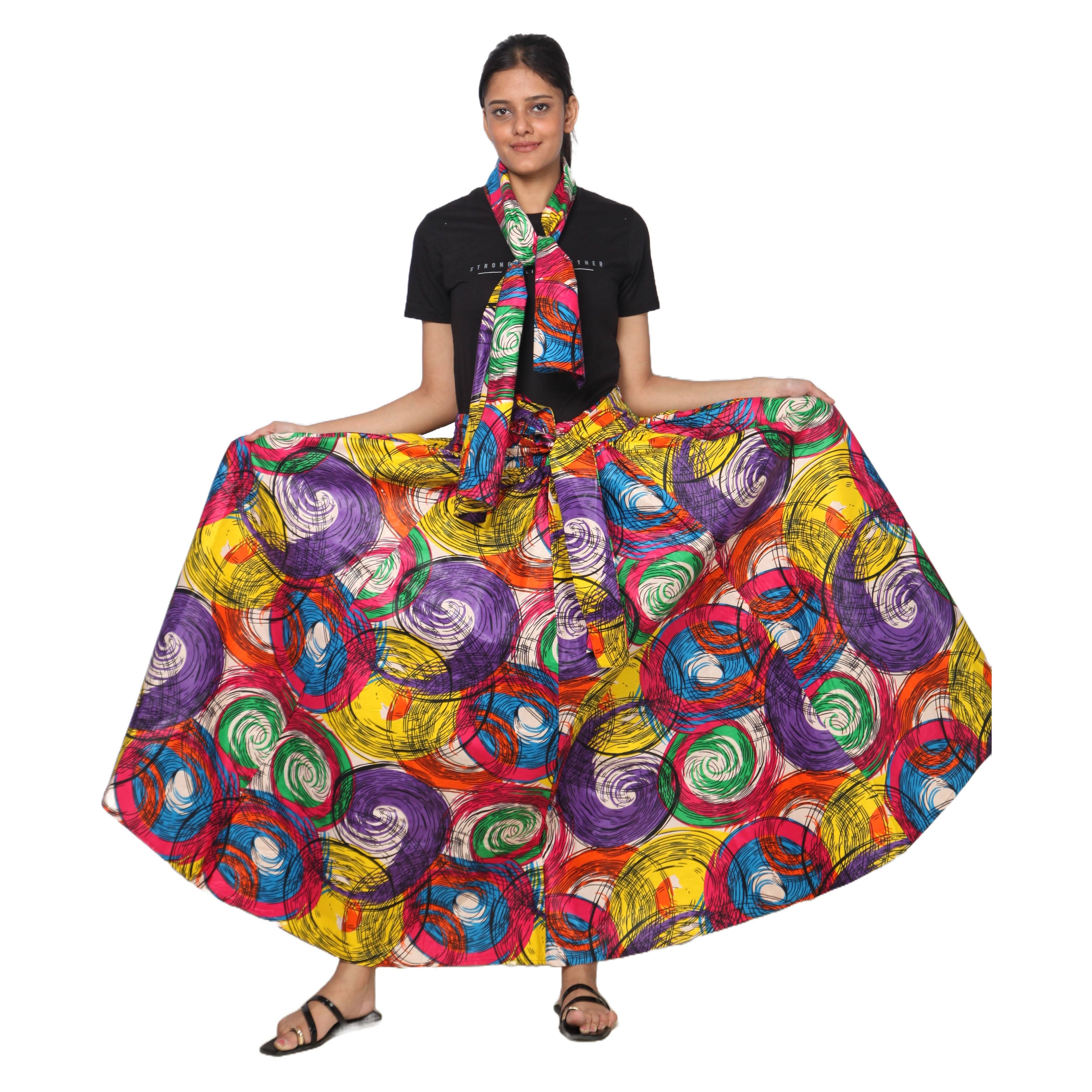 African Stars - Wholesale Skirt - Women's - Women's African Printed Long Maxi Skirt -- FI-3215