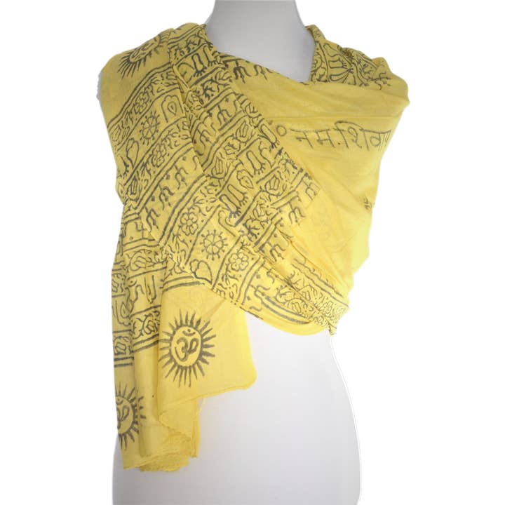 OMSutra – Großhandel Schal – Damen – Omsutra OM Namah Shivaya Meditations-Yoga-Gebetsschal1