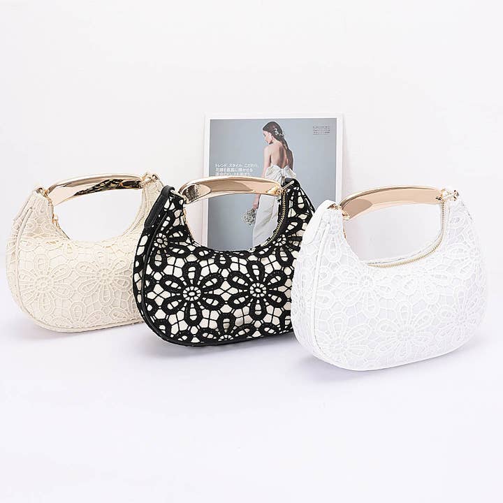 Crochet Crossbody Bag for wholesale by 3AM BY H&D ACCESSORIES
