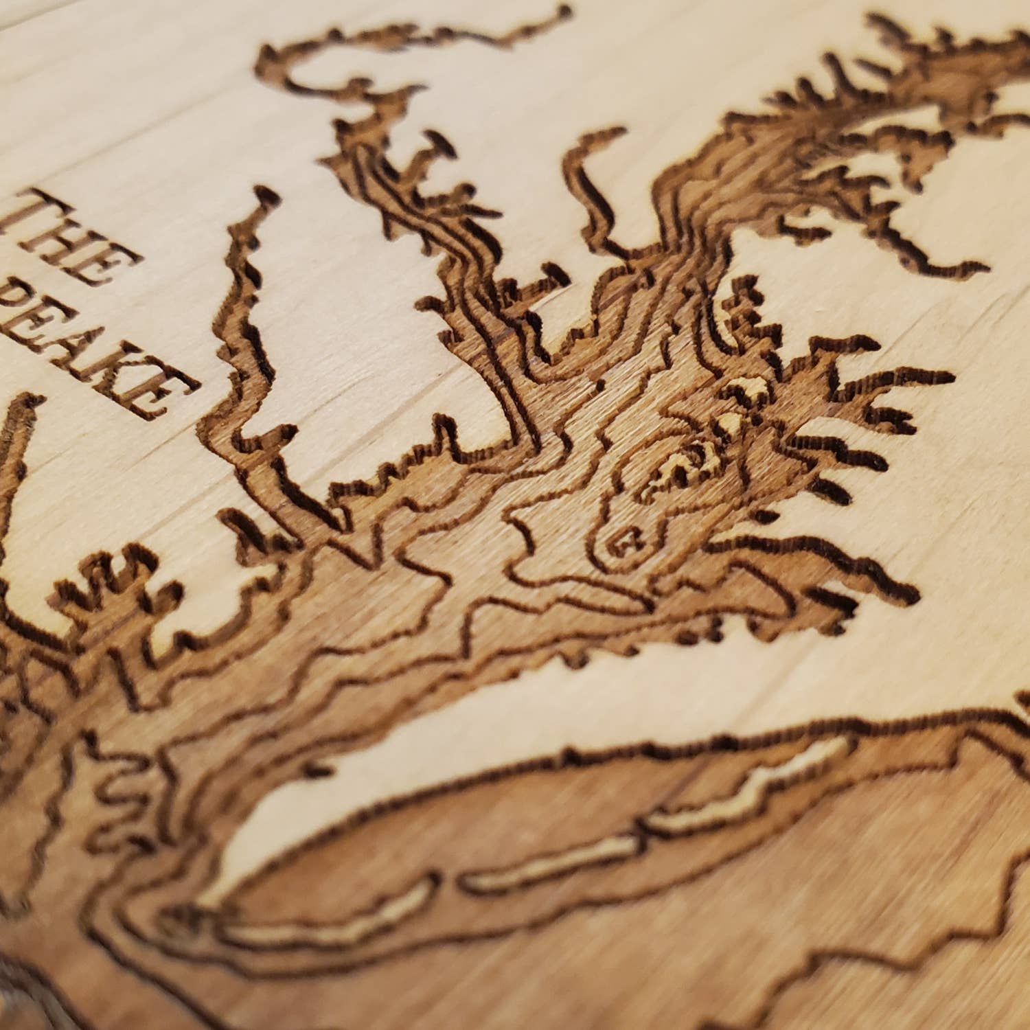 Sea & Soul Nautical Chart Art – wholesale Karta – Chesapeake Bay Topografiska nautisk 3D trä karta heminredning30