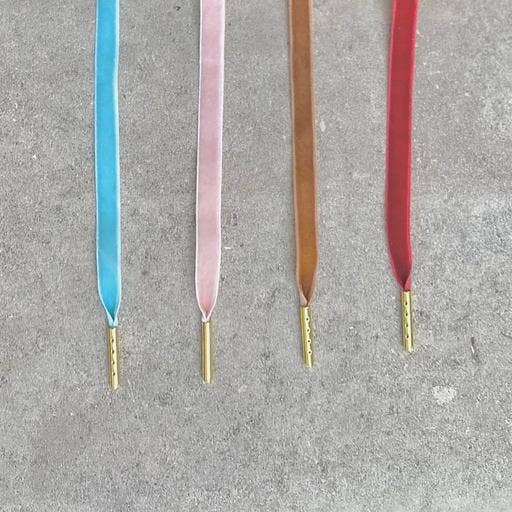Alice Bow - Vendita all'ingrosso Lacci per scarpe - Donna - Lacci delle scarpe in velluto, colore: rosa