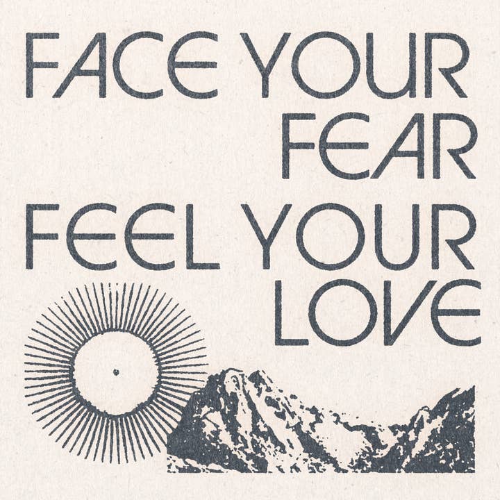 'Feel Your Fear' Print for wholesale by Real Fun, Wow!