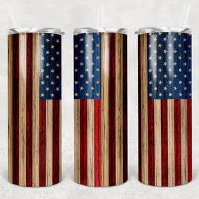 American Flag Tumbler for wholesale by Allison Kay Designs Co.