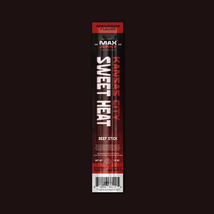MaxJerky - Wholesale Jerky - Kansas City Sweet Heat Beef Sticks (1 Bag, 10 Sticks)1