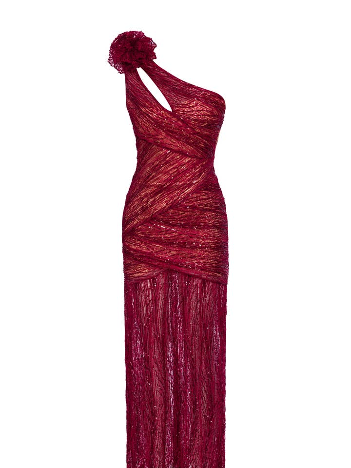 Abito in Pizzo con Intagli Kyra per la vendita all'ingrosso da parte di NANA GOTTI