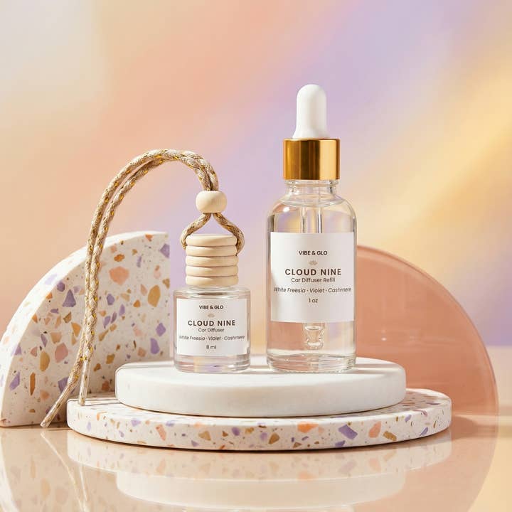 Car Diffuser + Refill Set for wholesale by Vibe & Glo Candle Studio