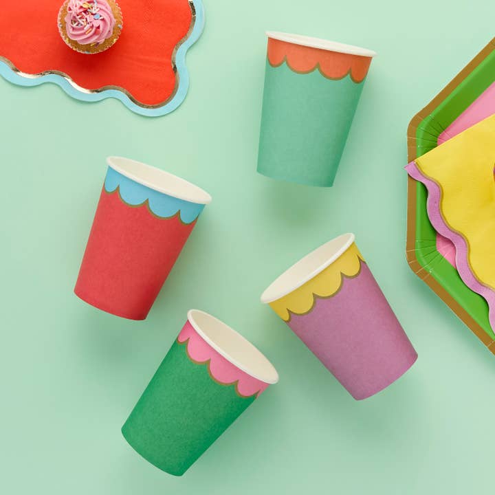 Hootyballoo by Club Green - Wholesale Disposable cup - Premium Brights Paper Cups - Pack of 81