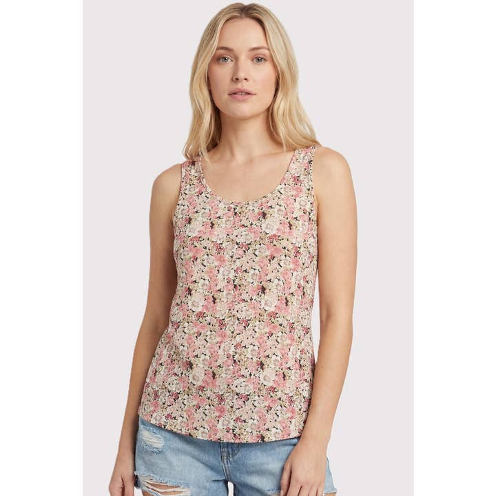 Blommig tryckt jersey-linne för wholesale av STACCATO