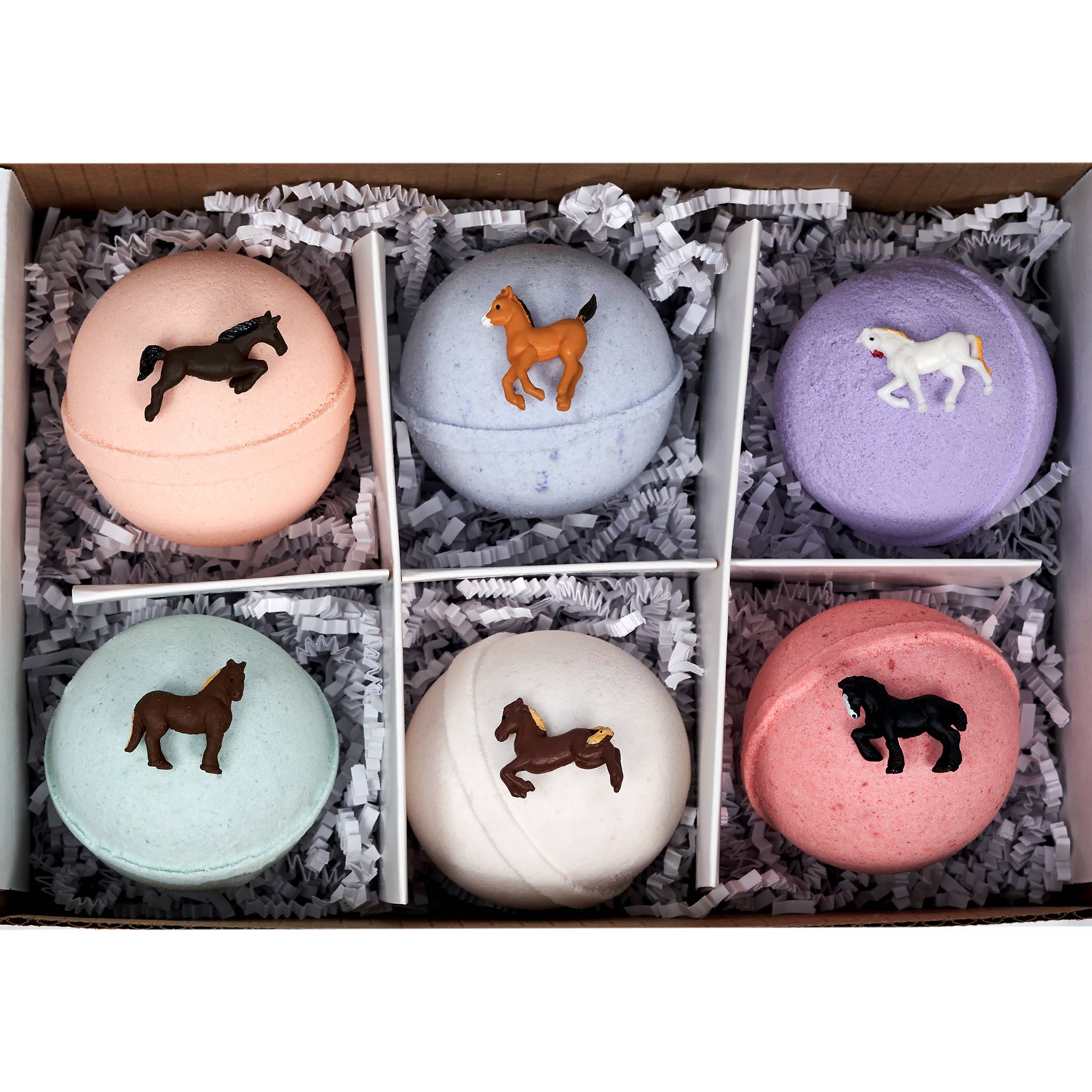Wholesale Spa Pure WILD HORSES Bath Bombs for kids with 6 XL bath bom