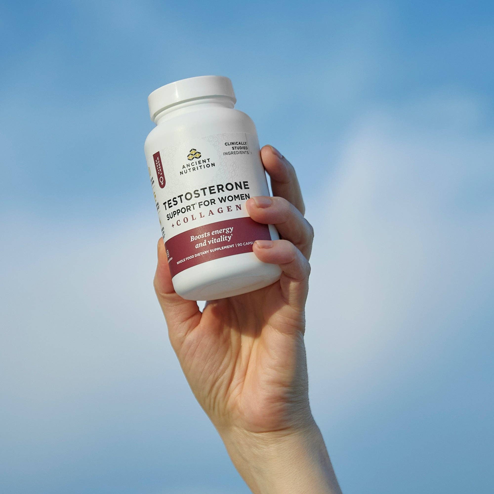 Ancient Nutrition - Wholesale Oral Supplement/Vitamin - Testosterone Support for Women + Collagen | Capsules (30 Servings)7