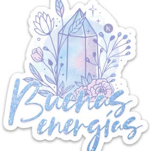 “Buenas Energías” sticker for wholesale by KARMA YOGA SHOP