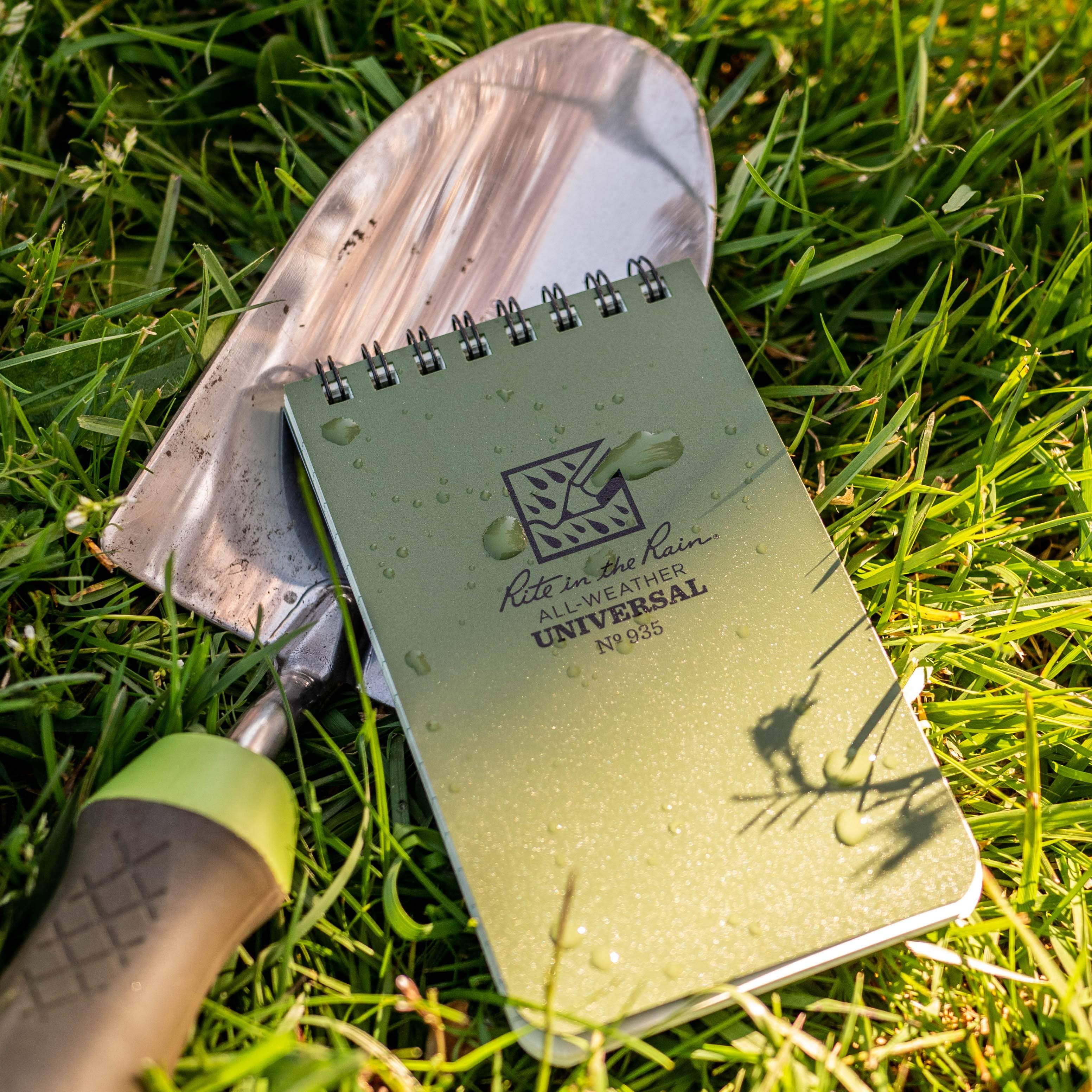 Rite in the Rain - Wholesale Notebook - Rite in the Rain 3" x 5" Top Spiral Notebook, Green2