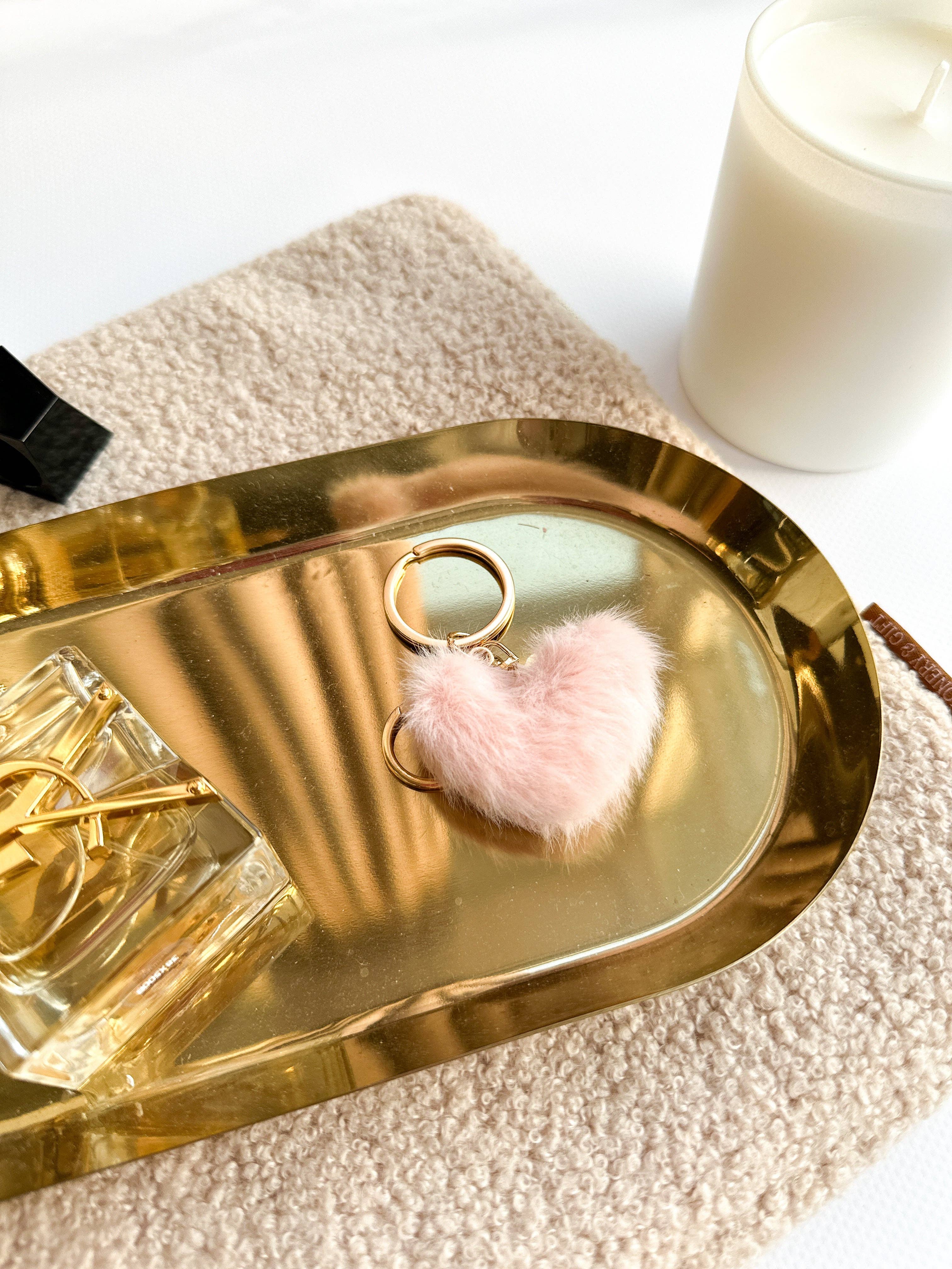STATIONERY & GIFT - Wholesale Keychain - Women's - Sleutelhanger | Fluffy Hartje | Roze2