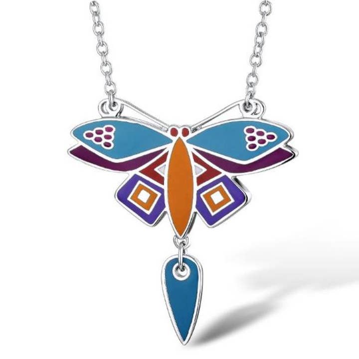 Dragonfly Necklace for wholesale by Laurel Burch Studios