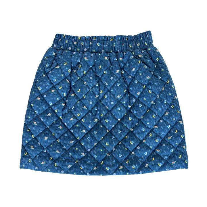Quilted Skirt in Space for wholesale by Nella June