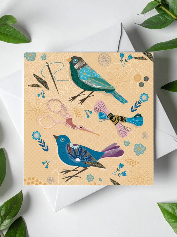 Mini Carta Uccelli da Cucire per la vendita all'ingrosso da parte di Bird & Blossom Design Studio