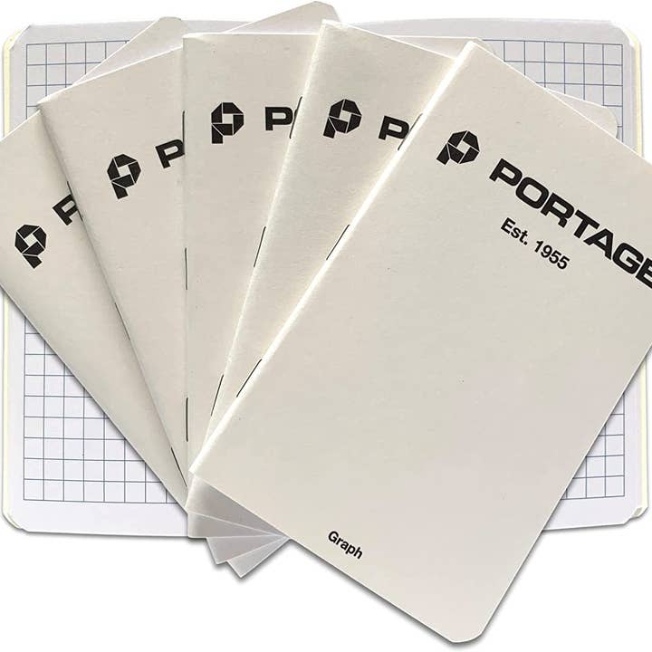 Portage Notebooks – Caderno por atacado – Bloco de notas para campo | 3,5" x 5,5" | 64 Páginas (pacote de 6)1